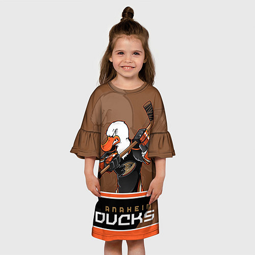 Детское платье Anaheim Ducks / 3D-принт – фото 3