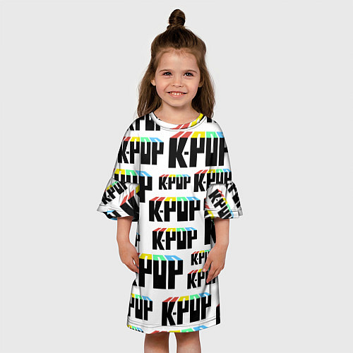 Детское платье K-pop Pattern / 3D-принт – фото 3