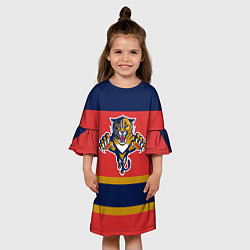 Платье клеш для девочки Florida Panthers, цвет: 3D-принт — фото 2