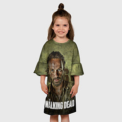 Платье клеш для девочки Ходячие мертвецы: Рик Граймс, цвет: 3D-принт — фото 2