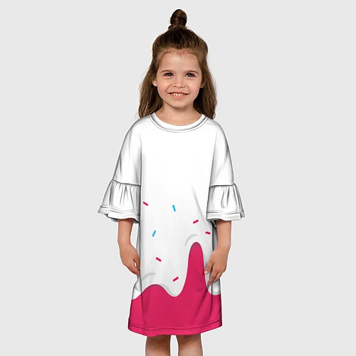 Детское платье KREME (original design) / 3D-принт – фото 3