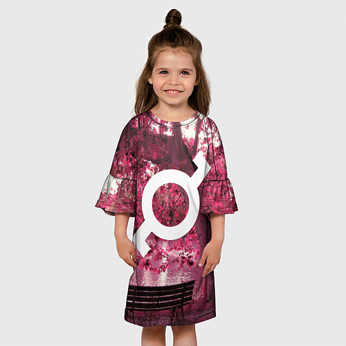 Детское платье 30 STM: Pink Glyph / 3D-принт – фото 3