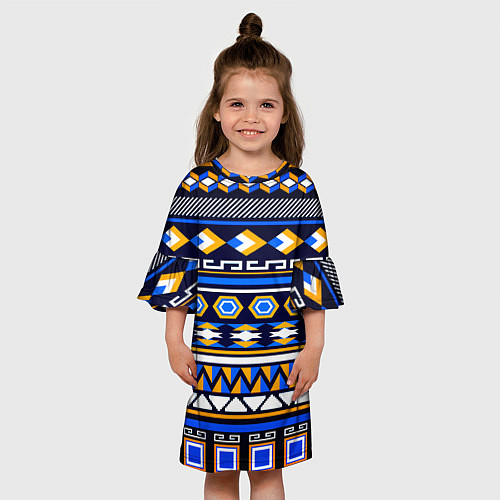 Детское платье Этнический узор / 3D-принт – фото 3