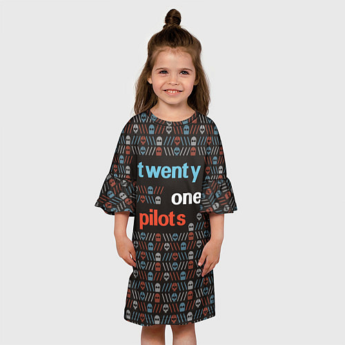 Детское платье Twenty One Pilots / 3D-принт – фото 3