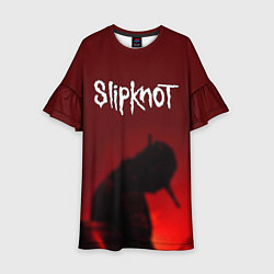 Платье клеш для девочки Slipknot Shadows, цвет: 3D-принт