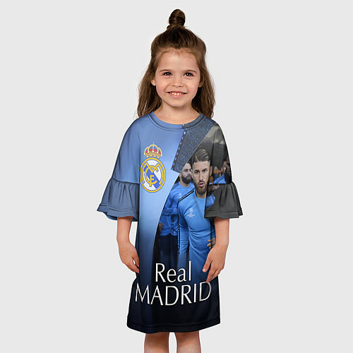 Детское платье Real Madrid / 3D-принт – фото 3