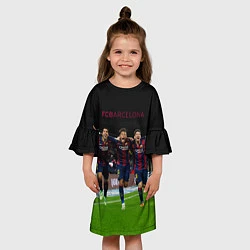 Платье клеш для девочки Barcelona6, цвет: 3D-принт — фото 2