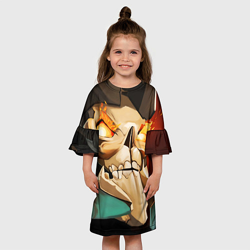 Детское платье Skeleton King / 3D-принт – фото 3