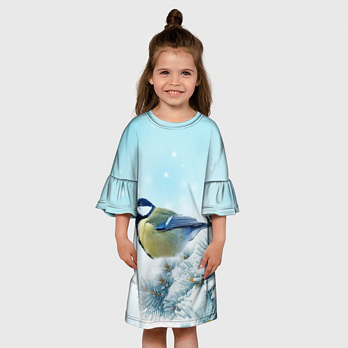 Детское платье Зима / 3D-принт – фото 3