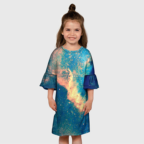 Детское платье Космос / 3D-принт – фото 3