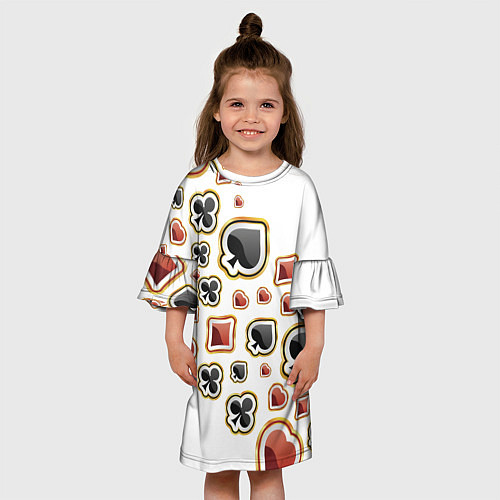 Детское платье World Poker / 3D-принт – фото 3