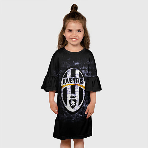 Детское платье Juventus: shadows / 3D-принт – фото 3