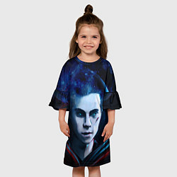 Платье клеш для девочки Мистик, цвет: 3D-принт — фото 2