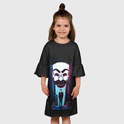 Платье клеш для девочки Mr Robot: Anonymous, цвет: 3D-принт — фото 2