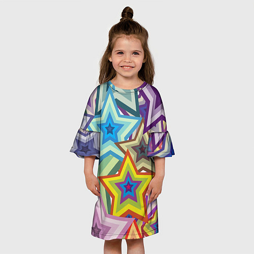 Детское платье Звездопад / 3D-принт – фото 3
