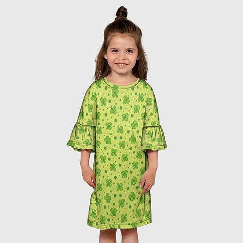 Детское платье Клевер / 3D-принт – фото 3