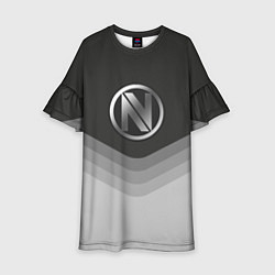 Платье клеш для девочки EnVyUs Uniform, цвет: 3D-принт