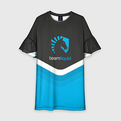 Платье клеш для девочки Team Liquid Uniform, цвет: 3D-принт