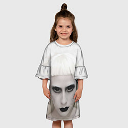 Платье клеш для девочки Die Antwoord: Black Eyes, цвет: 3D-принт — фото 2