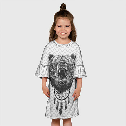 Детское платье Bear Dreamcatcher / 3D-принт – фото 3