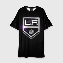 Платье клеш для девочки Los Angeles Kings, цвет: 3D-принт