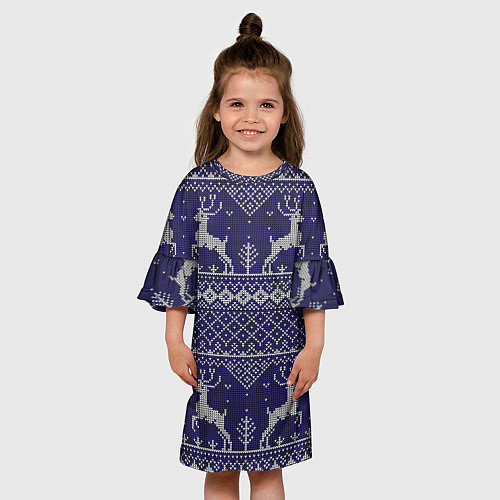 Детское платье Олени / 3D-принт – фото 3
