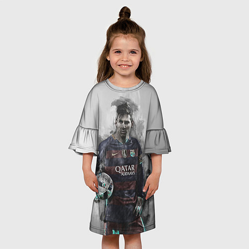 Детское платье Lionel Messi / 3D-принт – фото 3