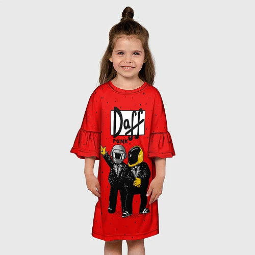 Детское платье Daff Punk / 3D-принт – фото 3
