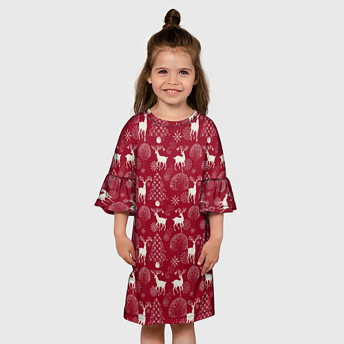 Детское платье Олени / 3D-принт – фото 3