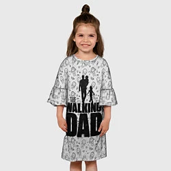 Платье клеш для девочки Walking Dad, цвет: 3D-принт — фото 2