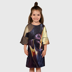Платье клеш для девочки Pirate, цвет: 3D-принт — фото 2