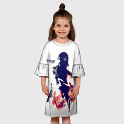 Платье клеш для девочки Watch Dogs 2, цвет: 3D-принт — фото 2