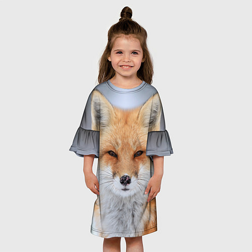 Детское платье Хитрая лиса / 3D-принт – фото 3