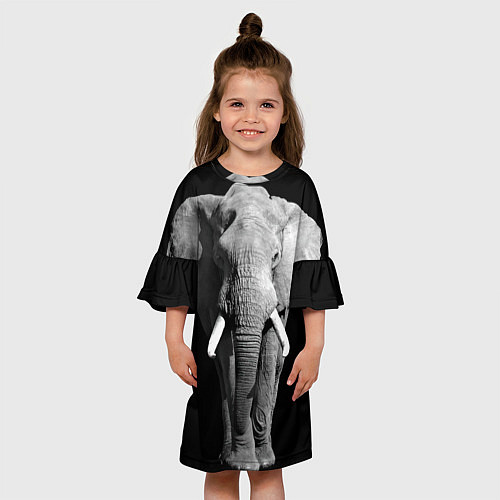 Детское платье Старый слон / 3D-принт – фото 3