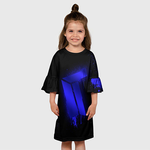Детское платье Titan: Black collection / 3D-принт – фото 3
