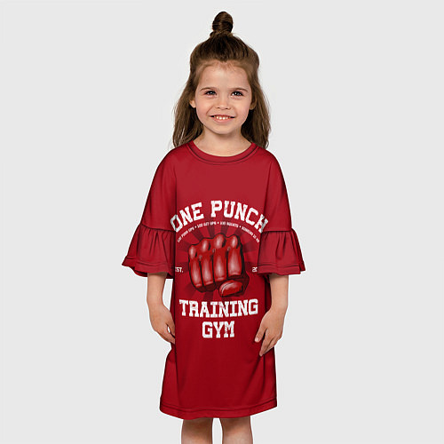 Детское платье One Punch Gym / 3D-принт – фото 3