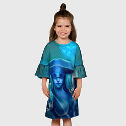 Платье клеш для девочки Lissandra, цвет: 3D-принт — фото 2