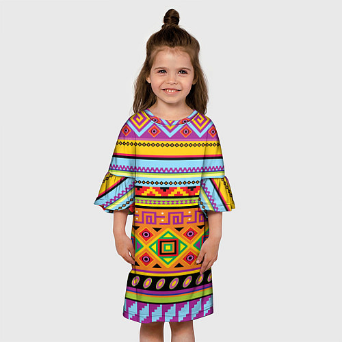 Детское платье Этнический орнамент / 3D-принт – фото 3
