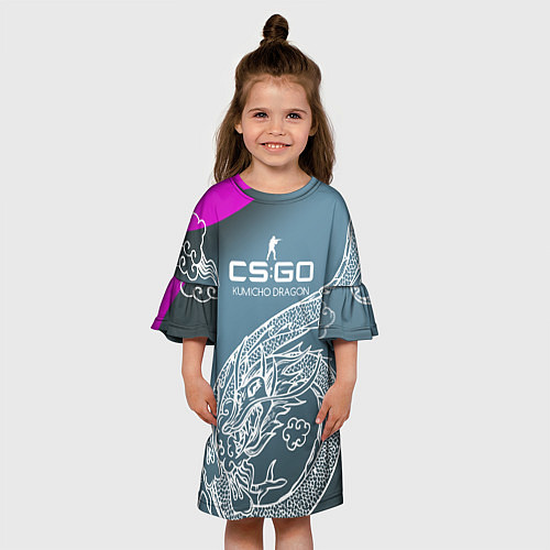 Детское платье CS:GO Kumicho Dragon Style / 3D-принт – фото 3