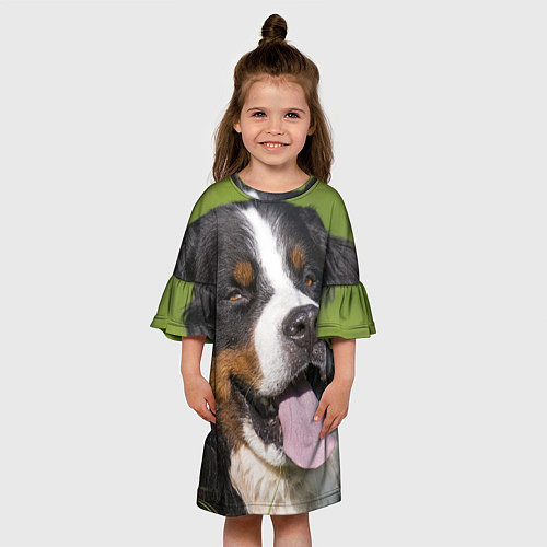 Детское платье Бернский зенненхунд / 3D-принт – фото 3