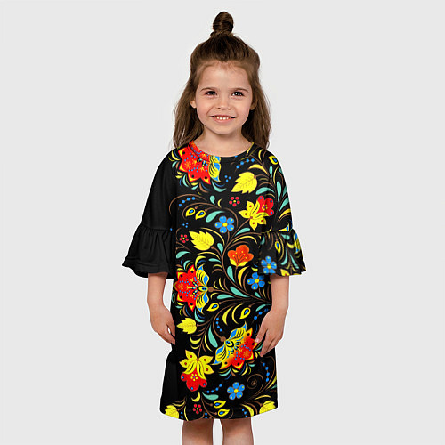 Детское платье Цветочки / 3D-принт – фото 3