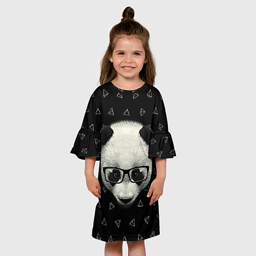 Детское платье Умная панда / 3D-принт – фото 3
