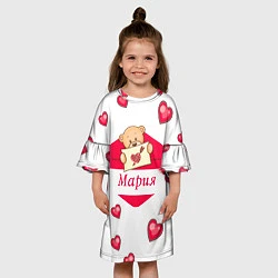 Платье клеш для девочки Мария, цвет: 3D-принт — фото 2