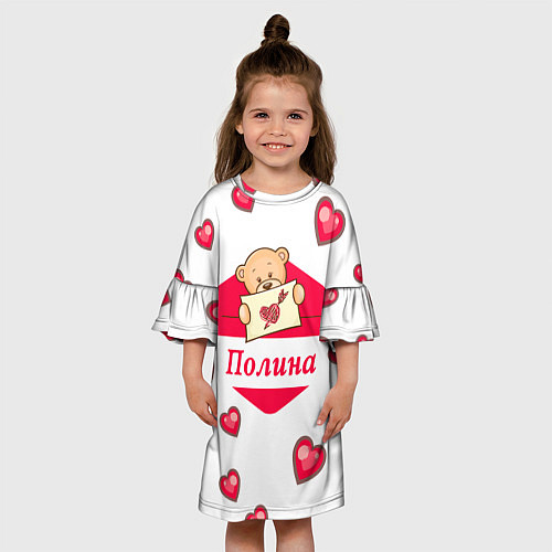 Детское платье Влюбленная Полина / 3D-принт – фото 3