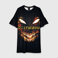 Платье клеш для девочки Disturbed Demon, цвет: 3D-принт