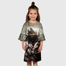 Платье клеш для девочки Disturbed: Madness, цвет: 3D-принт — фото 2