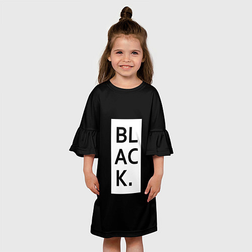 Детское платье Black / 3D-принт – фото 3