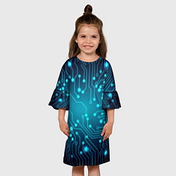 Платье клеш для девочки SkyNet, цвет: 3D-принт — фото 2