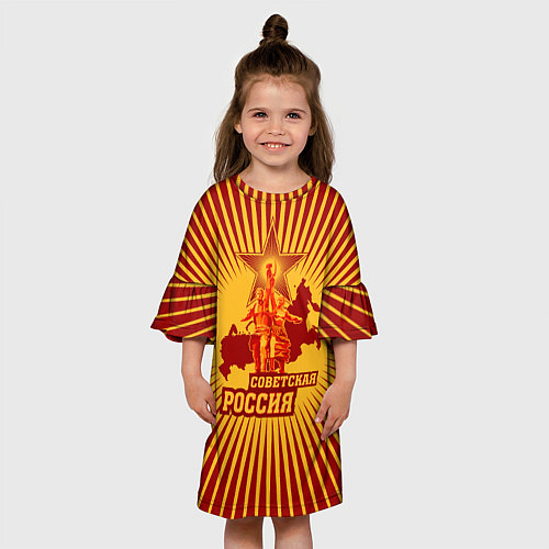 Детское платье Советская Россия / 3D-принт – фото 3
