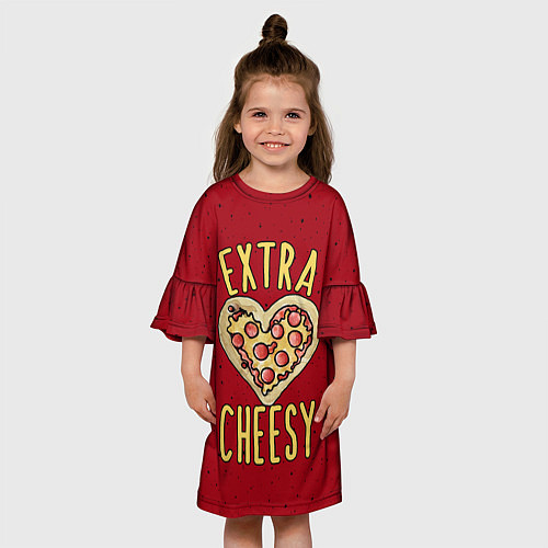 Детское платье Extra Cheesy / 3D-принт – фото 3
